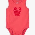 Baby Pinchable Cheeks Crab Bodysuit